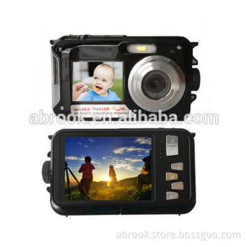 24 Megapixels double screen waterproof full hd 1080p sport camera digital
